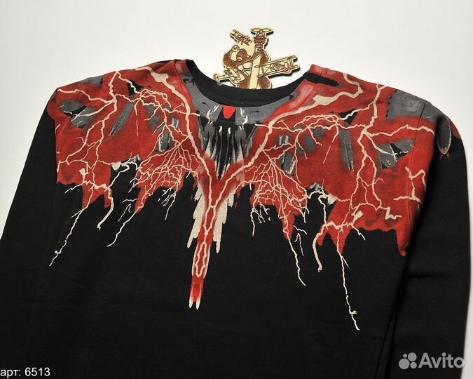 Свитшот marcelo burlon blood razor Чёрный