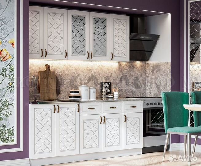 Кухня Ирина белый матовый