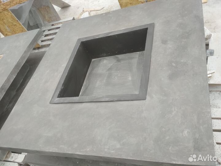 Очаг костровище из бетона