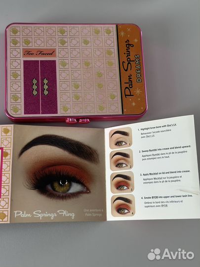 Too faced palm springs палетка