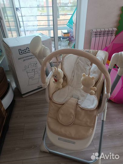 Стульчик качели для кормления babyton 2 в 1