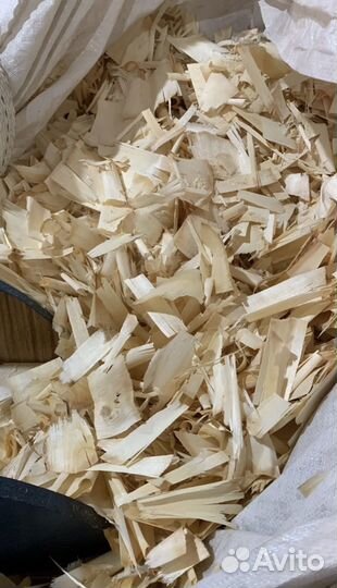Опилки-стружка, крупная валом или в мешках
