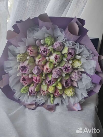 Зефирный букет, съедобный, сладкий подарок