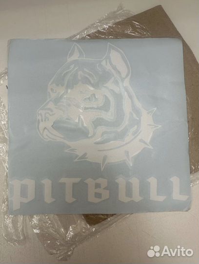 Наклейка на машину Pitbull