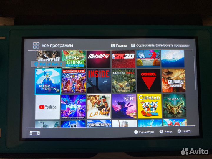Nintendo switch lite с играми