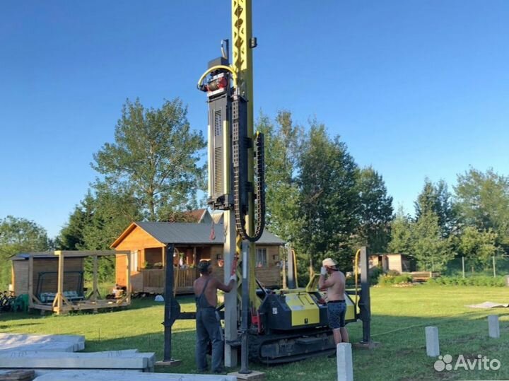 Фундамент на забивных сваях – прочно и быстро