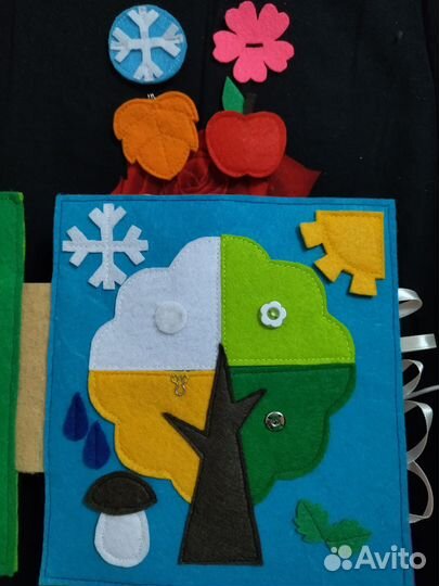 Развивающая книжка из фетра