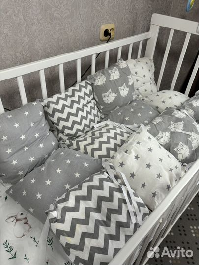 Бортики в детскую кроватку