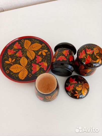 Посуда хохломская новая