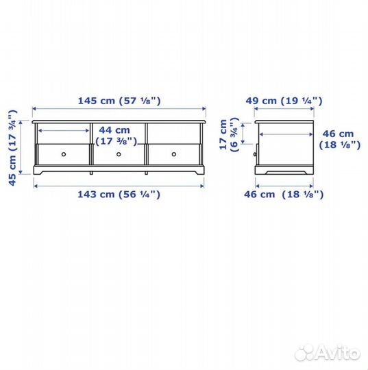 Тумба под телевизор Лиаторп икеа