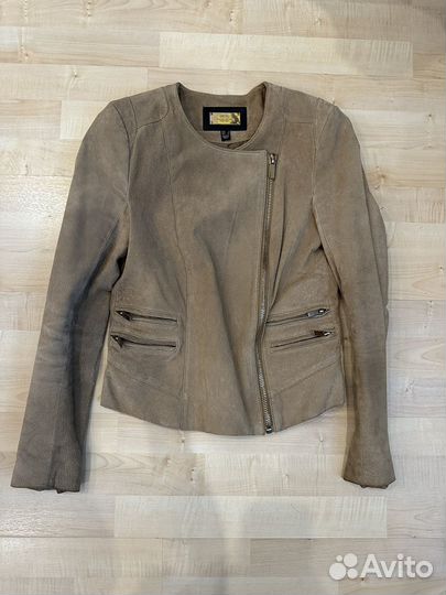 Кожаная косуха Mango