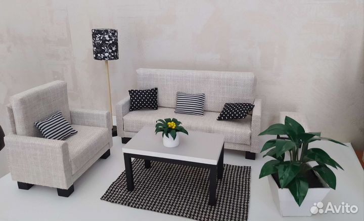 Мебель для кукольного домика