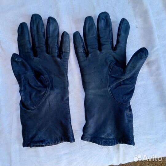 Перчатки женские кожаные