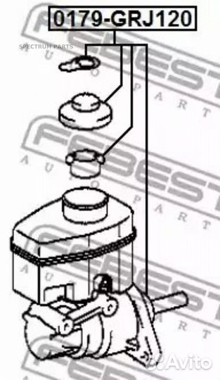 Febest 0179GRJ120 цилиндр тормозной главный