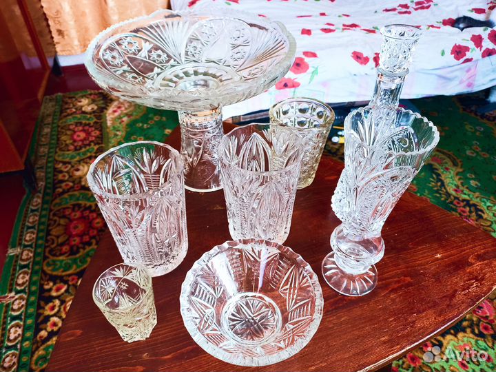 Хрустальная посуда (Цена за всё вместе)