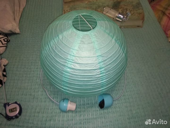 Люстра шар из рисовой бумаги