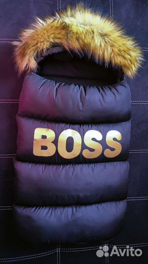 Конверт на выписку для мальчика зимний