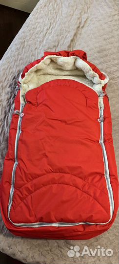 Зимний конверт в коляску овчина натуральная шерсть