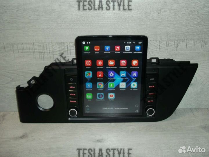 Магнитола Kia Rio 4 Tesla Android GPS WiFi