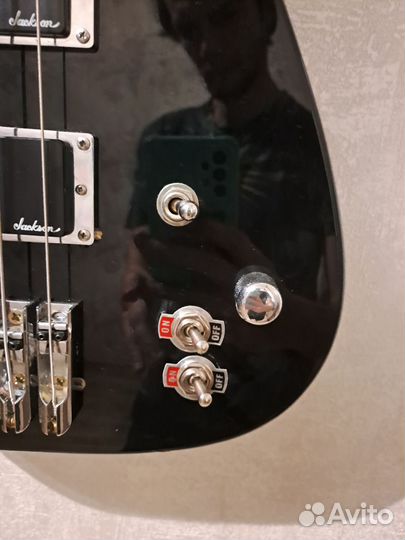 Басс гитара Jackson super Dinky MI 1993 black