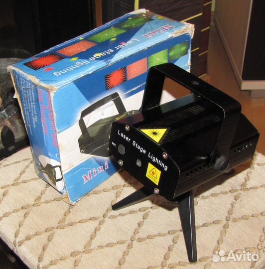 Лазер HSP светомузыка R/G LED Строб Mic Новый