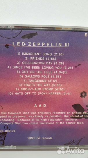 Музыкальные cd диски Led Zeppelin