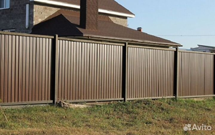 Забор металлический,ворота, калитки быстро