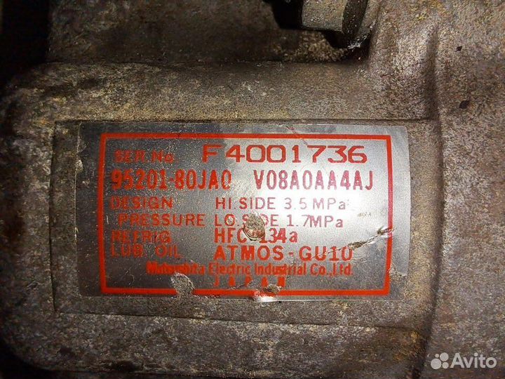 Компрессор кондиционера Suzuki SX4 YB41S, J20A