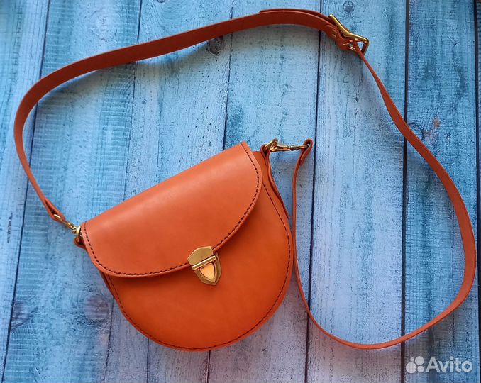 Сумка женская натуральная кожа, ручная работа