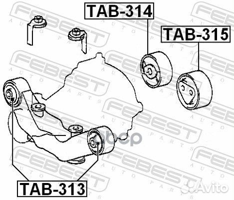 Опора дифференциала TAB-314 Febest