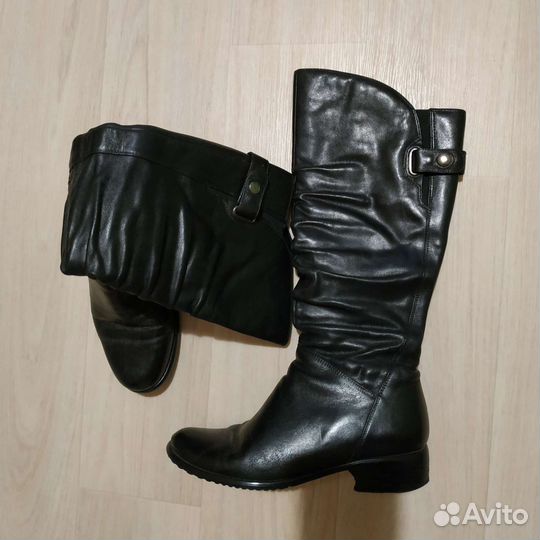 Сапоги кожаные