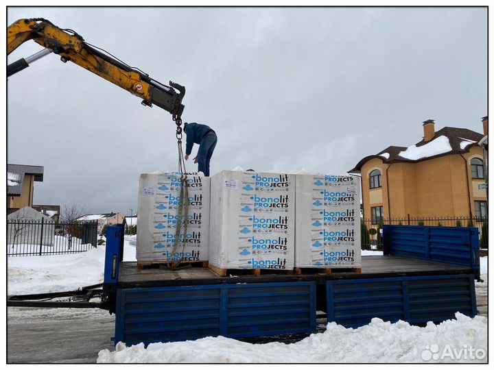 Газобетонные блоки 600 x 400 x 250