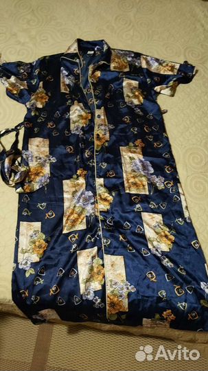 Халат женский шелковый новый