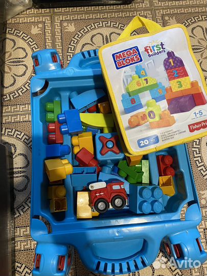 Конструктор mega bloks с столом транформером