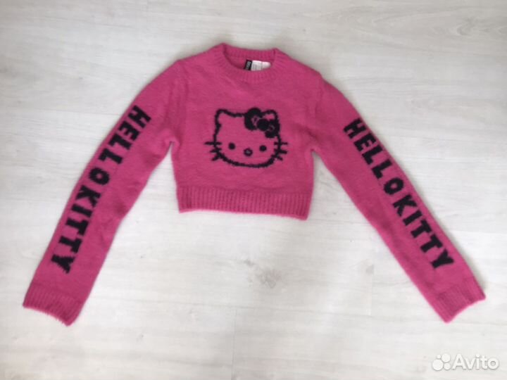 Свитер укороченный новый h&m hello kitty