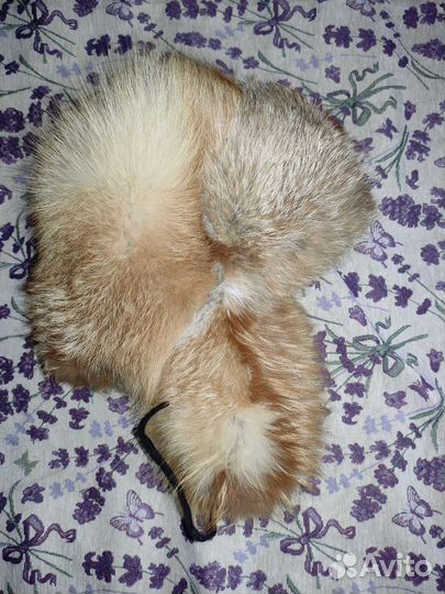 Шапка унисекс мех лиса 50-52