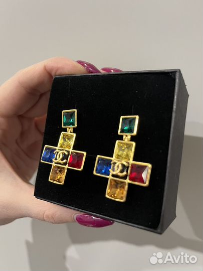 Серьги chanel