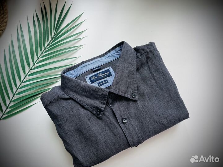 Мужская льняная рубашка Tom Rusborg xxxl