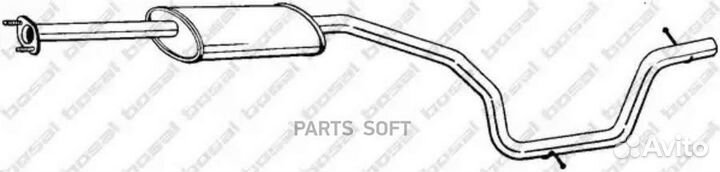 Глушитель центральная часть ford galaxy 06/S-Max 06