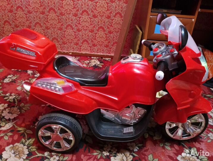Электро мотоцикл детский бу в отличном состоянии