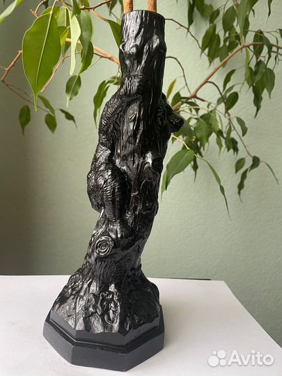 Подсвечник касли медведь на дереве 1958г