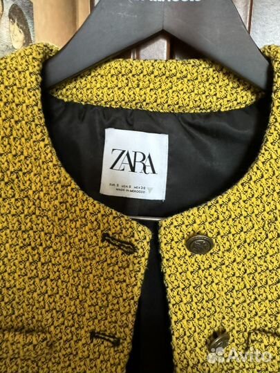 Твидовый пиджак zara