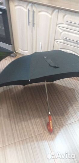 Зонт трость мужской черный женский