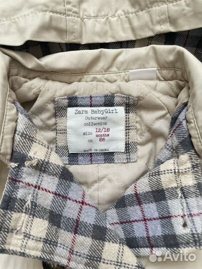 Продам тренч zara для девочки
