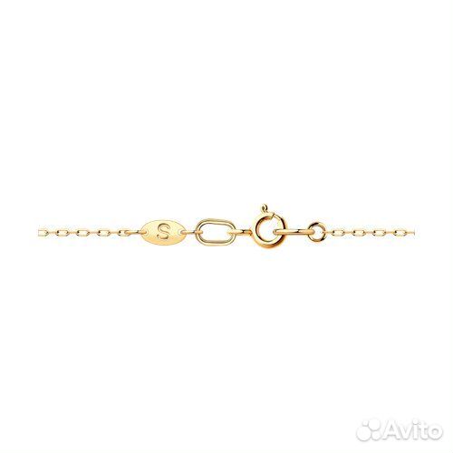 Колье sokolov из золота, 81070039, р.45