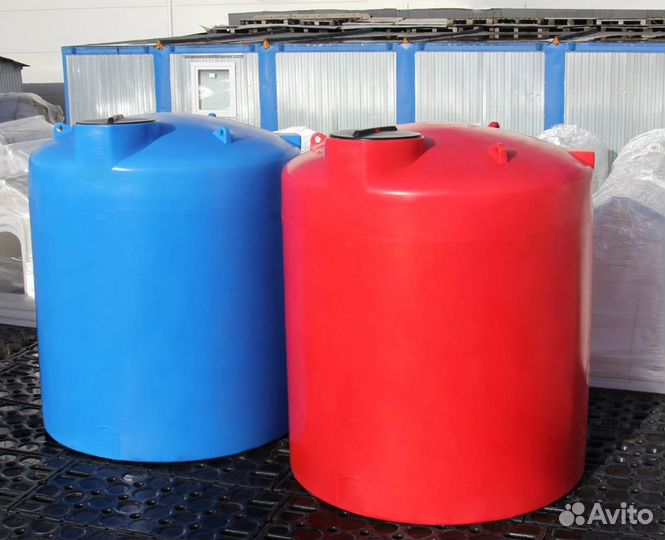 Емкость для Воды 10000л синяя/черная