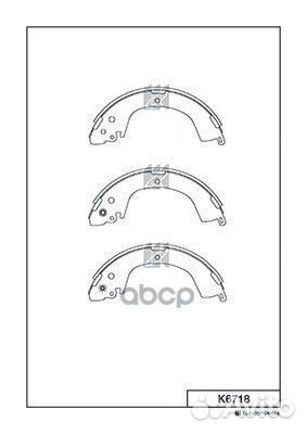 K6718-01 колодки барабанные Mitsubishi L200 2