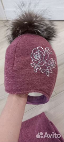 Шапка и снуд для девочки