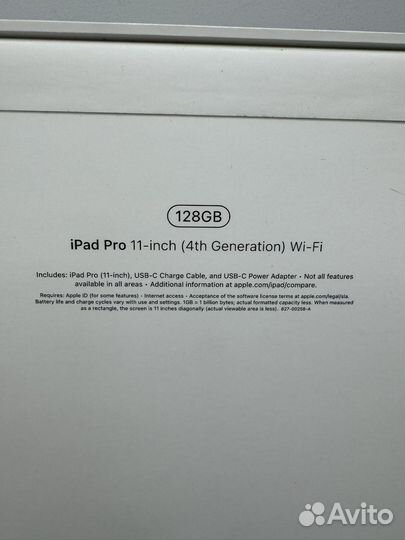 iPad pro 11 2022 m2 128gb wifi