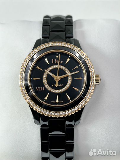 Dior viii Black ceramic & rose gold automatic